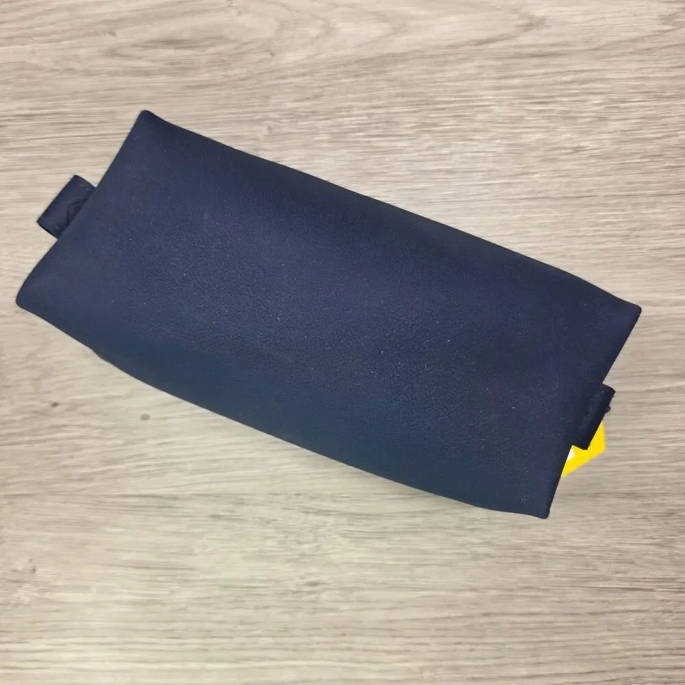 Tooletries The Koby Lite Navy Blue Silicone Toiletry Bag Dopp Kit Travel Case
